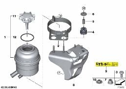 OIL CARRIER / SINGLE PARTS diagram for BMW 3 Series E92 LCI 325xi