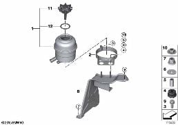 OIL CARRIER / SINGLE PARTS diagram for BMW 3 Series E90 LCI 335i