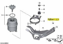 OIL CARRIER / SINGLE PARTS diagram for BMW 3 Series E92 330xd