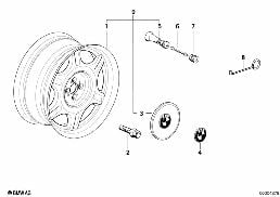 STAR-SPOKE STYLING (STYL.10) diagram for BMW 3 Series E30 325i