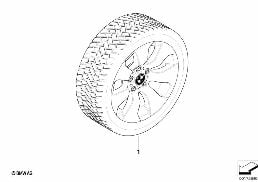 WINTER WHEEL W.TIRE STAR SP.158 - 17
