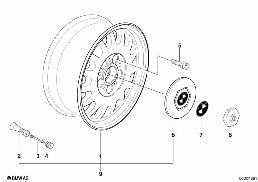 BMW-styling (styl.6) diagram for BMW 5 Series E34 525ix
