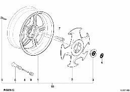 M SYSTEM II (STYL.21) diagram for BMW 8 Series E31 850Ci