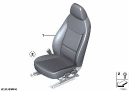 SEAT, FRONT, COMPLETE SEAT diagram for BMW Z4 E89 18i