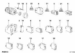 VARIOUS SWITCHES diagram for BMW 3 Series E36 325i