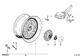 Kreuzspeichen-Styling,TRX (Styl.5) diagram for BMW 7 Series E32 750iL