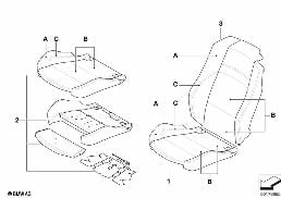 INDIVIDUAL COVER, SPORT SEAT, FRONT LC