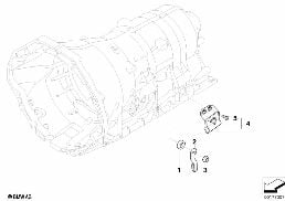 GA6HP26Z Elementy przełączeniowe diagram for BMW 7 Series E65 745i