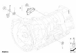 GA6HP19Z Εξαρτήμ.συστήμ.επιλογής ταχυτ. diagram for BMW 5 Series E60 LCI 535xi