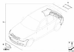 Nachrüstsatz M Aerodynamikpaket diagram for BMW 1 Series E87 120d