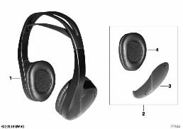 INFRARED HEADPHONES diagram for BMW 5 Series E60 LCI 523Li