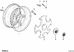 M SYSTEM II (STYL.21) diagram for BMW 5 Series E34 M5