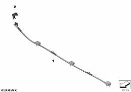 SINGLE PARTS FOR WINDSHIELD CLEANING diagram for BMW 7 Series F01 LCI 740dX