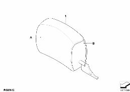INDIVIDUAL HEAD RESTRAINT, FRONT, LC