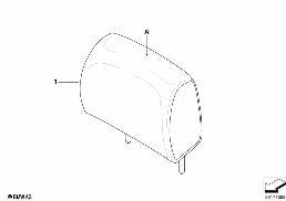 INDIVIDUAL HEAD RESTRAINT, REAR, LC