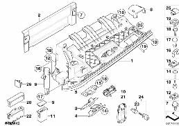 GLOVE BOX diagram for BMW 3 Series E90 320d