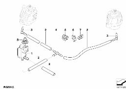 VACUUM CONTROL-ENGINE BEARING diagram for BMW 1 Series E87 LCI 120i