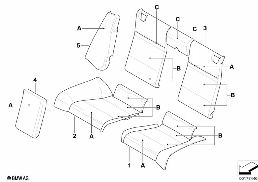 INDIVIDUAL SEAT, REAR, LC
