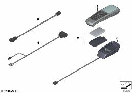 Bluetooth telefon, zadní dveře diagram for BMW Rolls-Royce Phantom RR1 Phantom