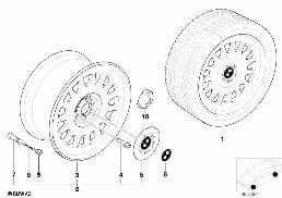 BMW-STYLING (STYL.6) diagram for BMW 7 Series E38 740i