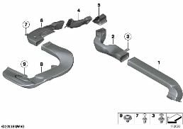AIR DUCT, REAR AIR CONDITIONING