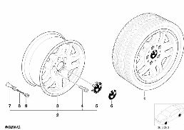 DOUBLE-SPOKE STYLING (STYL.30) diagram for BMW 3 Series E46 318i