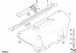 TRUNK LID TRIM PANEL diagram for BMW 1 Series E82 118d