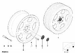 M CONTOUR (STYL.23) diagram for BMW 3 Series E36 325is