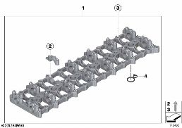 CYLINDER HEAD/INTERMEDIATE HOUSING diagram for BMW 4 Series F33 LCI 435dX