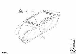 INSTRUMENT CLUSTER diagram for BMW 5 Series E60 523i