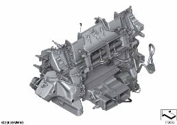 DISTRIBUTION HOUSING, A/C UNIT, LOWER diagram for BMW 5 Series F11 LCI M550dX