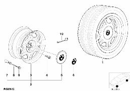 STAR-SPOKE STYLING (STYL.10) diagram for BMW 3 Series E46 318i