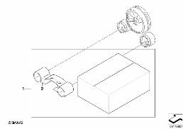 Zestaw wyposaż. - instrumenty dodatk. diagram for BMW MINI R50 Cooper