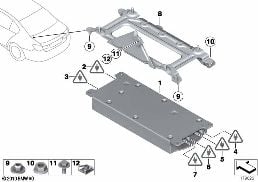 COMBOX TELEMATICS FOR GPS diagram for BMW 7 Series F01 LCI 750i