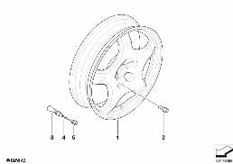 EMERGENCY WHEEL, LIGHT ALLOY diagram for BMW X5 E70 LCI 30dX