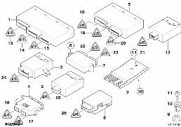 BODY CONTROL UNITS AND MODULS diagram for BMW 3 Series E46 318i