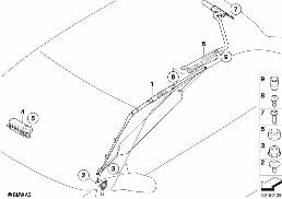 Airbag diagram for BMW X5 E53 4.4i