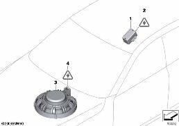 SINGLE PARTS F HANDS-FREE FACILITY diagram for BMW 5 Series F10 550i