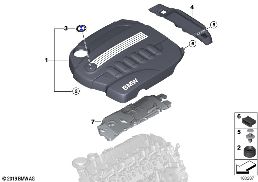 Acoustique moteur diagram for BMW 3 Series E93 330d