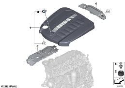 ENGINE ACOUSTICS diagram for BMW X6 E71 30dX