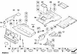 Conduite d'air diagram for BMW 5 Series E39 525td