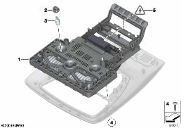 BASIC SWITCH UNIT ROOF diagram for BMW 7 Series F01 LCI 740dX