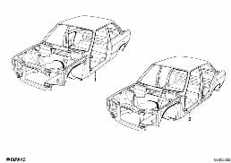 Каркас кузова diagram for BMW 3 Series E30 325i