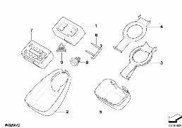 Pieces de capteur de pluie diagram for BMW 5 Series E39 525td