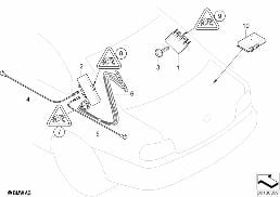 SINGLE PARTS F ANTENNA-DIVERSITY diagram for BMW 3 Series E46 M3