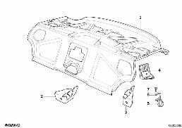 PARTITION TRUNK diagram for BMW 8 Series E31 850Ci