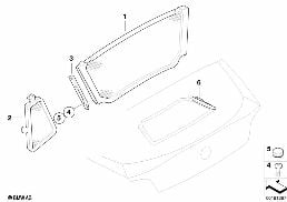 WIND DEFLECTOR diagram for BMW Z4 E85 3.0si