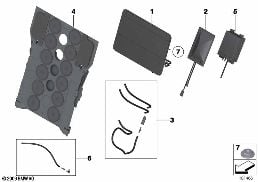 SEAT, REAR, LUMBAR SUPPORT diagram for BMW 7 Series F02 LCI 740LdX