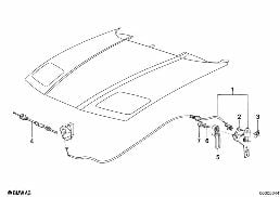 ENGINE HOOD MECHANISM diagram for BMW 8 Series E31 850Ci