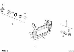 LOCKING SYSTEM, DOOR, FRONT diagram for BMW 8 Series E31 850Ci